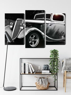 Ljuddämpande tavla - Vintage style hot rod car