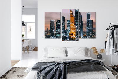 Ljuddämpande tavla - Panorama of moscow city