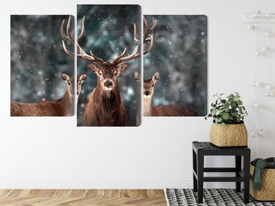 Ljuddämpande tavla - A deer and two does