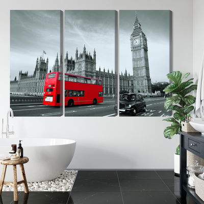 Ljuddämpande tavla - Red London bus