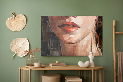 Ljuddämpande tavla - Portrait of a young, dreamy