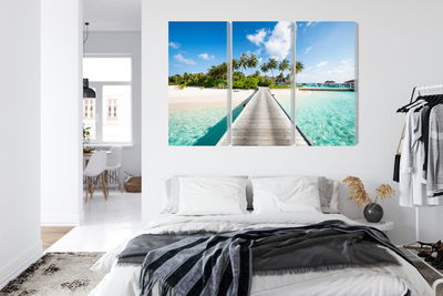 Ljuddämpande tavla - View of the tropical island