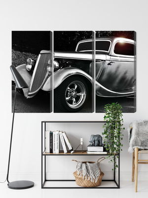 Ljuddämpande tavla - Vintage style hot rod car