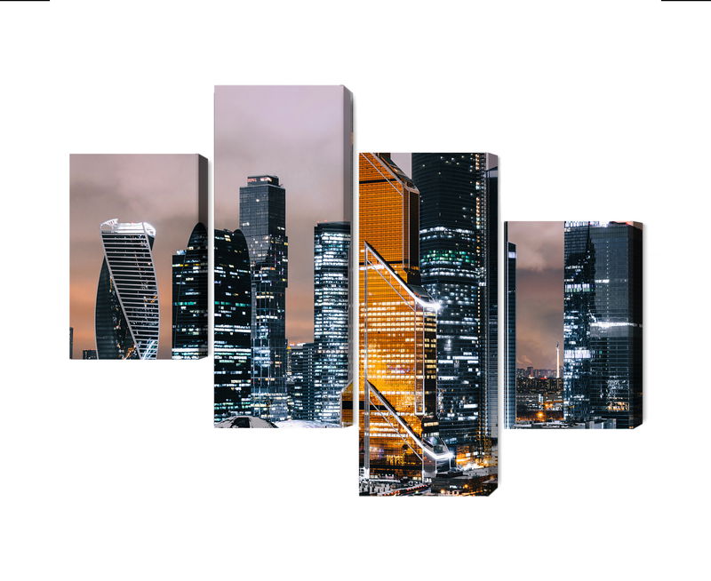 Ljuddämpande tavla - Panorama of moscow city