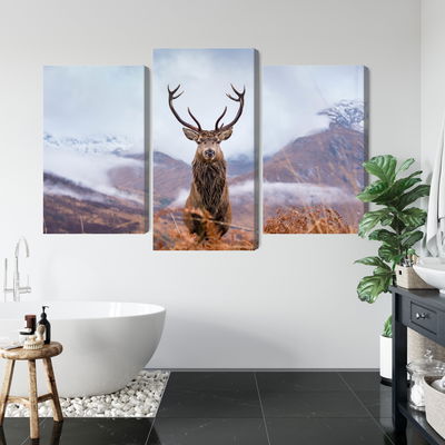 Ljuddämpande tavla - A deer on a background