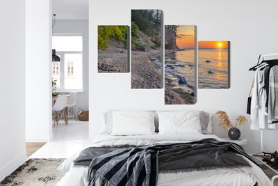 Ljuddämpande tavla - Sunset on the baltic sea