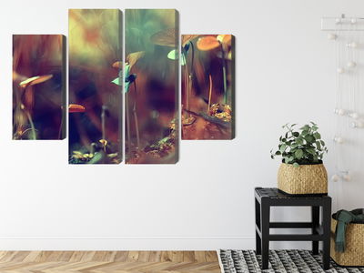 Ljuddämpande tavla - Delicate plants on a macro