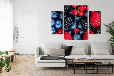 Ljuddämpande tavla - Forest fruits on a macro