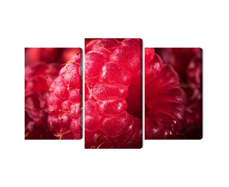 Ljuddämpande tavla - Raspberries on a macro scale