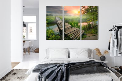 Ljuddämpande tavla - Meadow at dawn