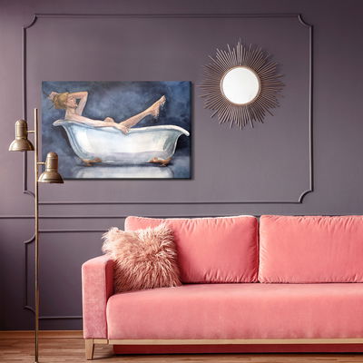 Ljuddämpande tavla - Woman in the bathtub