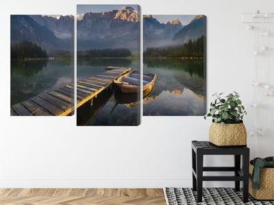 Ljuddämpande tavla - Wooden bridge over