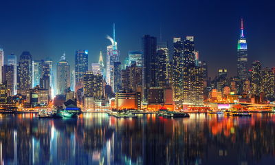 Ljuddämpande tavla - Panoramic view of manhattan