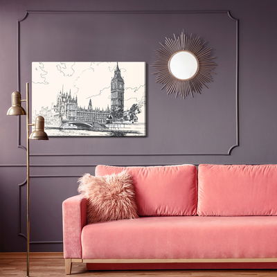 Ljuddämpande tavla - Drawing of the palace