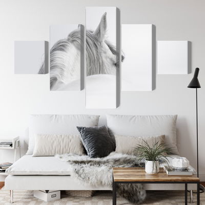 Ljuddämpande tavla - Andalusian horse in the fog