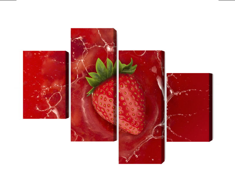 Ljuddämpande tavla - Juicy strawberry