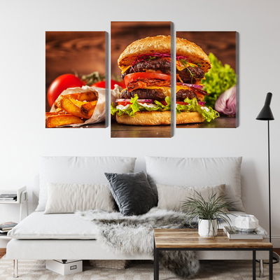 Ljuddämpande tavla - Homemade hamburger