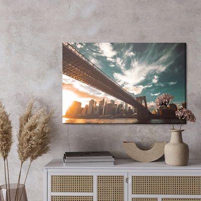 Ljuddämpande tavla - Sunset in New York