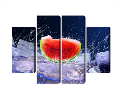 Ljuddämpande tavla - Watermelon on ice