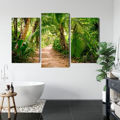 Ljuddämpande tavla - Path in a tropical 3d forest