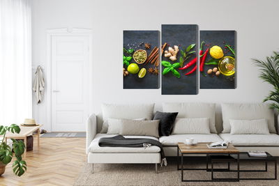 Ljuddämpande tavla - Fresh aromatic spices