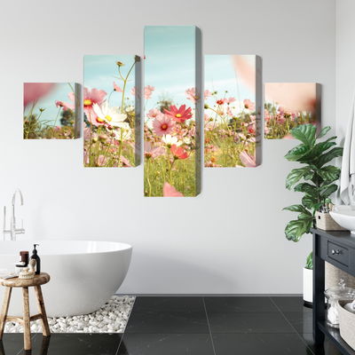 Ljuddämpande tavla - Cosmos flowers in the garden