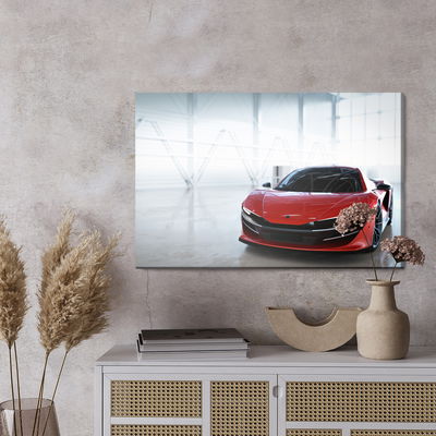 Ljuddämpande tavla - Red fast vehicle