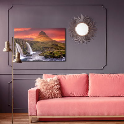 Ljuddämpande tavla - Kirkjufellsfoss waterfall