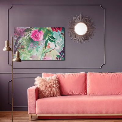 Ljuddämpande tavla - Beautiful pastel rose flowers