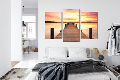 Ljuddämpande tavla - Sunset on the pier