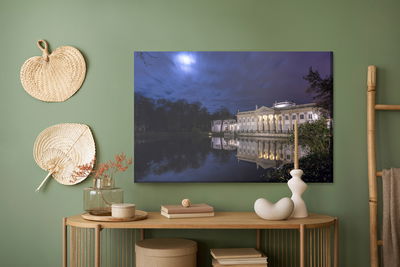 Ljuddämpande tavla - Palace in Warsaw at night