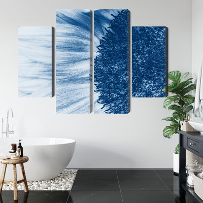 Ljuddämpande tavla - Blue sunflower on a macro