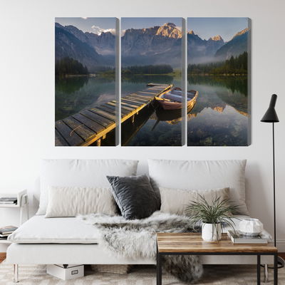 Ljuddämpande tavla - Wooden bridge over