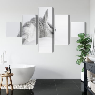 Ljuddämpande tavla - Andalusian horse in the fog