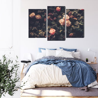 Ljuddämpande tavla - Pastel roses in vintage style