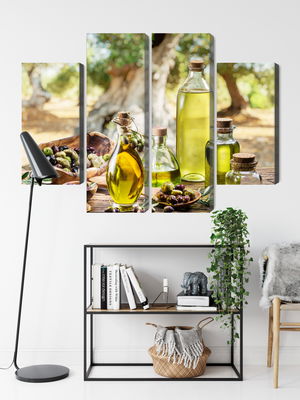 Ljuddämpande tavla - Oil bottles