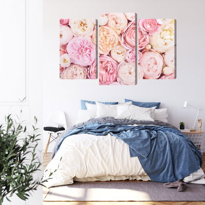 Ljuddämpande tavla - Blooming flowers in pastel