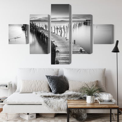 Ljuddämpande tavla - A dilapidated pier