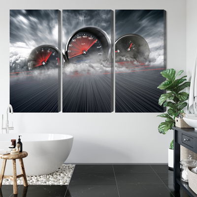 Ljuddämpande tavla - High speed car counters