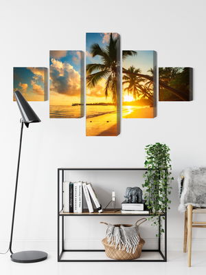 Ljuddämpande tavla - Tropical beach in punta