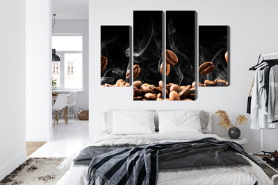 Ljuddämpande tavla - Hot coffee beans