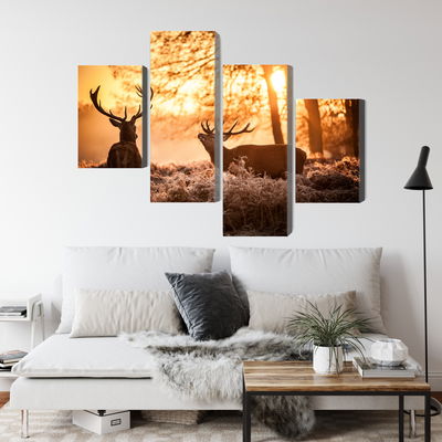 Ljuddämpande tavla - Two deer in the forest