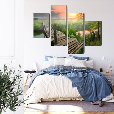 Ljuddämpande tavla - Meadow at dawn