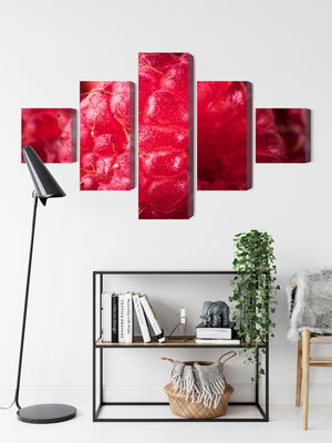 Ljuddämpande tavla - Raspberries on a macro scale