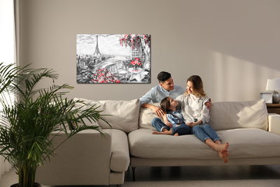 Ljuddämpande tavla - Cafe in Paris