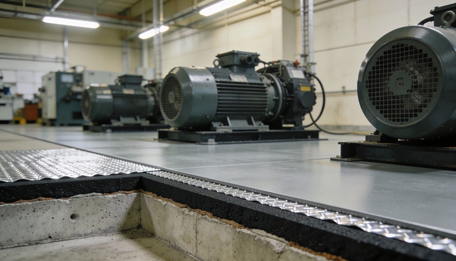 Ljudisolera ett golv i industrimiljö