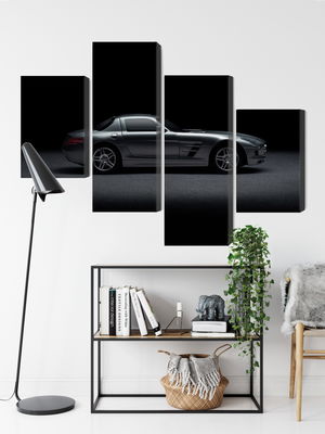 Ljuddämpande tavla - Sports car on a dark
