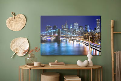 Ljuddämpande tavla - Panorama of New York at night