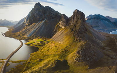 Ljuddämpande tavla - 3d aerial view of icelandic