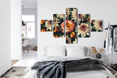 Ljuddämpande tavla - Variety of colorful 3d